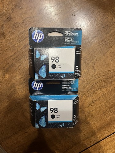 HP Ink 98 Exp April 2017 *Sealed* Set Of 2 - Picture 1 of 3