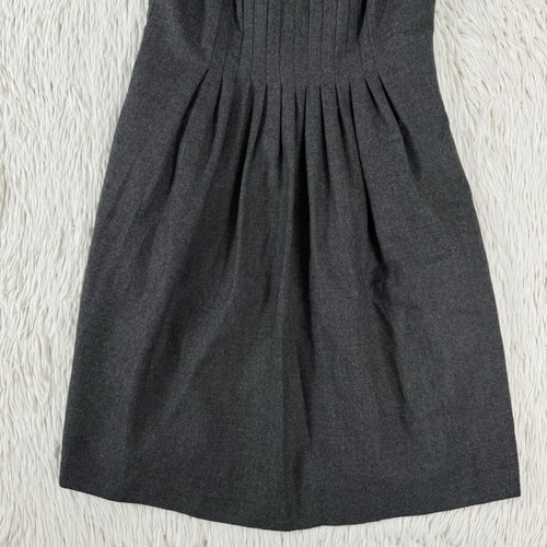 Banana Republic grau Plissee Oberteil Rundhals ärmellos Etuikleid Damen 0 - Bild 19 von 24