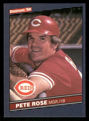 1986 Donruss #62 Pete Rose MG [NM] [Cincinnati Reds] [Base Set Baseball Card]