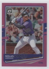 2020 Panini Donruss Optic Retail Pink Prizm Nolan Arenado #149 8x7