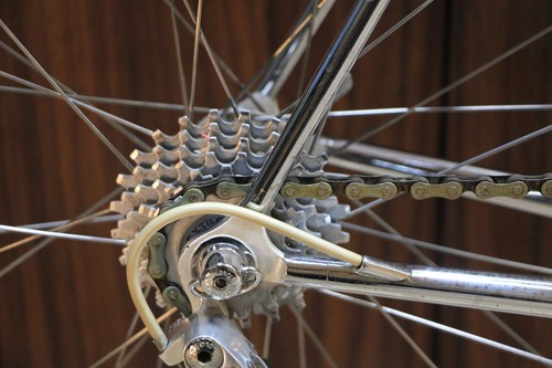 Chesini Vintage Chromoly Road Bike Campagnolo Record 2x7 Speed Size 530 Unused - Picture 14 of 24