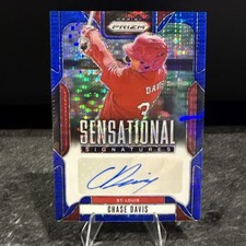2025 Panini Prizm Sensational Signatures Blue Chase Davis Auto /49 Cardinals RC