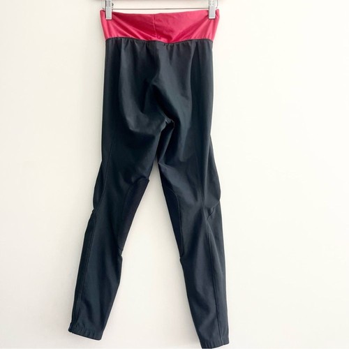 Irideon Tights Kids Black Pink Knee Patch Riding Stretch Topline Black Pants L - Picture 7 of 10