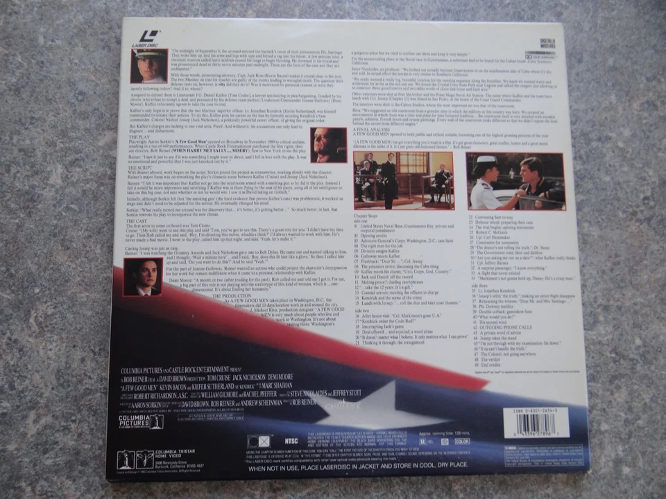 Eine Frage der Ehre Good Men US Laser Disc LD Film Video CD Laserdisk Englisch - Bild 3 von 4