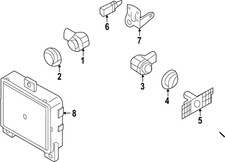 Genuine Volkswagen Radar Sensor 5WA-907-572-B