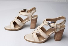 Dolce Vita Women's Rochella Block Heeled Sandals LB3 Ivory US:6 UK:3.5 EU:36