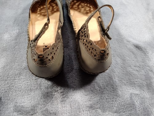 Women Pikolinos P. Vallarta Ballet Mary Jane Sandals 41 US 10-10.5 Leather Shoes - Picture 5 of 8