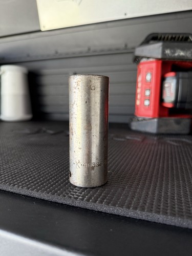 S-K Hand Tools 7/8", 1/2" Drive 6pt Deep SAE Impact Socket 46328 Chrome Steel - Picture 2 of 5