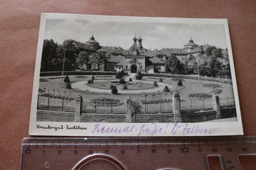 tolle alte Karte - Straubing a.D. Zuchthaus 1941