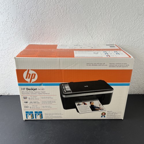 HP Deskjet F4180 All-in-One Tintenstrahldrucker Nagelneu ungeöffnet VERSIEGELT - Bild 1 von 9