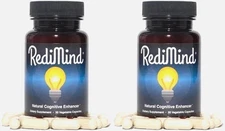 2 Packs) RediMind Natural Cognitive Enhancer 30 Caps Focus Memory-Brain Healt