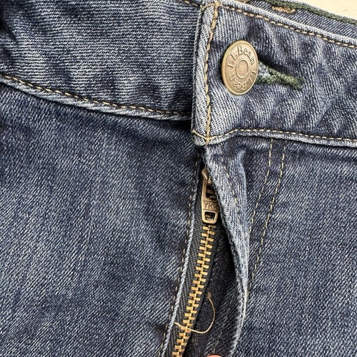 L.L. Bean Womens Quality Denim Blue Jeans Size 12 30x30 Outdoor Stretch Tapered - Picture 6 of 14