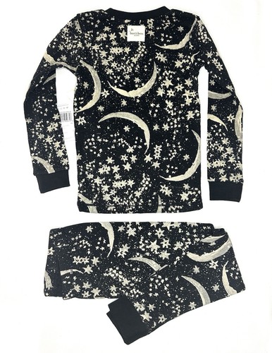 NWT Burt's Bees Kids PJ Set Celestial Theme Organic Cotton Size 4Y - Picture 2 of 9
