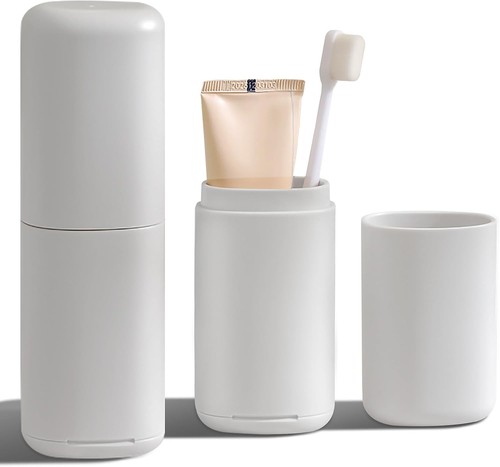 Toothbrush Travel Case,Portable Holder,Toothbrush and Grey