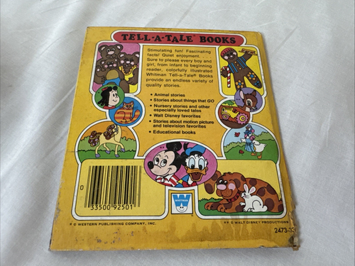 Lot 11 Disney Tell-a-Tale Books 1954–1979 Mickey Mouse 101 Dalmatians Vintage - Picture 17 of 21