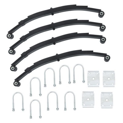  4 leaves 2500lbs Trailer Spring 5000lbs Tandem Spring Kit Include U-bolt Kit
