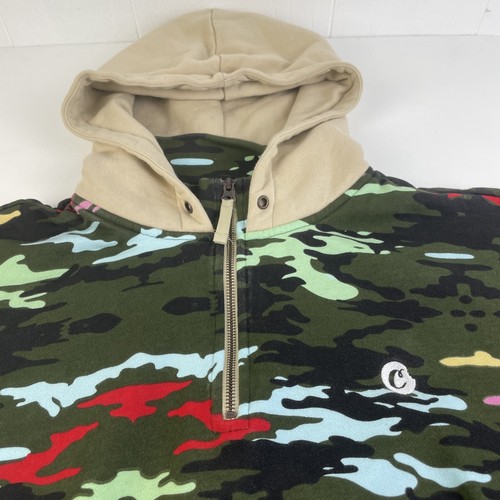 Cookies Escobar Hoodie Gr. 2XL Camouflage Pullover 1/4 Zip grün 100% Baumwolle - Bild 3 von 8