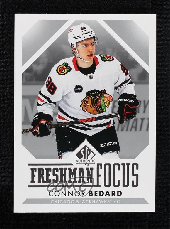 2023-24 SP Authentic Freshman Focus Connor Bedard #1 Rookie RC