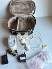 Medela Breast Pump In Style MaxFlow Double Electric Complete 12pc Lot Case/Bags