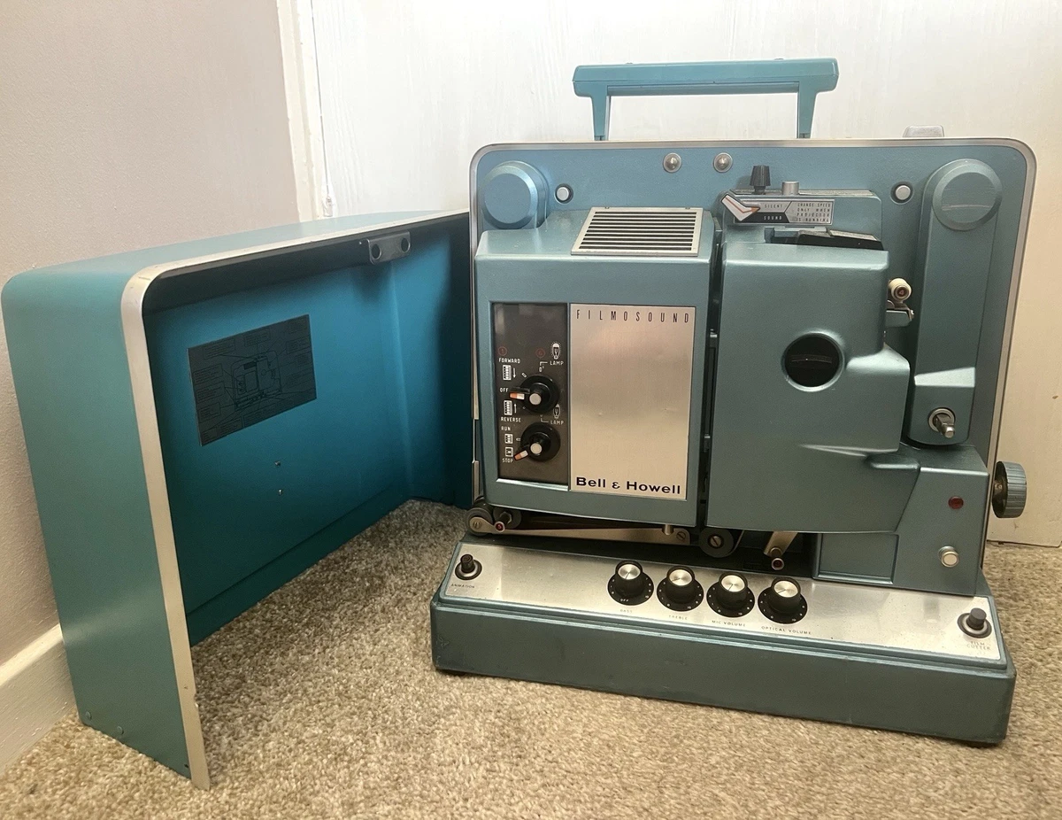 Bell and Howell 16mm 老式放映机、屏幕| eBay