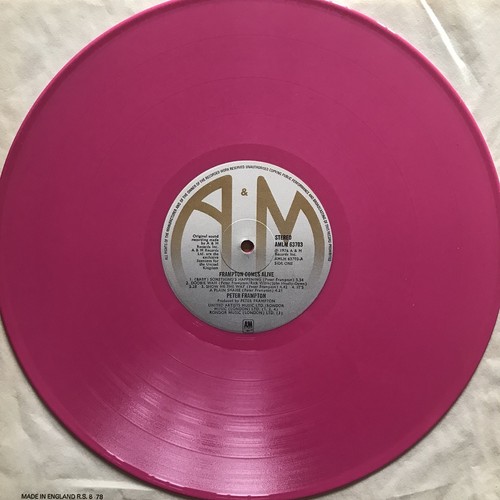 Vintage Peter Frampton – Frampton Comes Alive 1976 2 x Pink Vinyl A&M SP-3703 - Picture 5 of 12