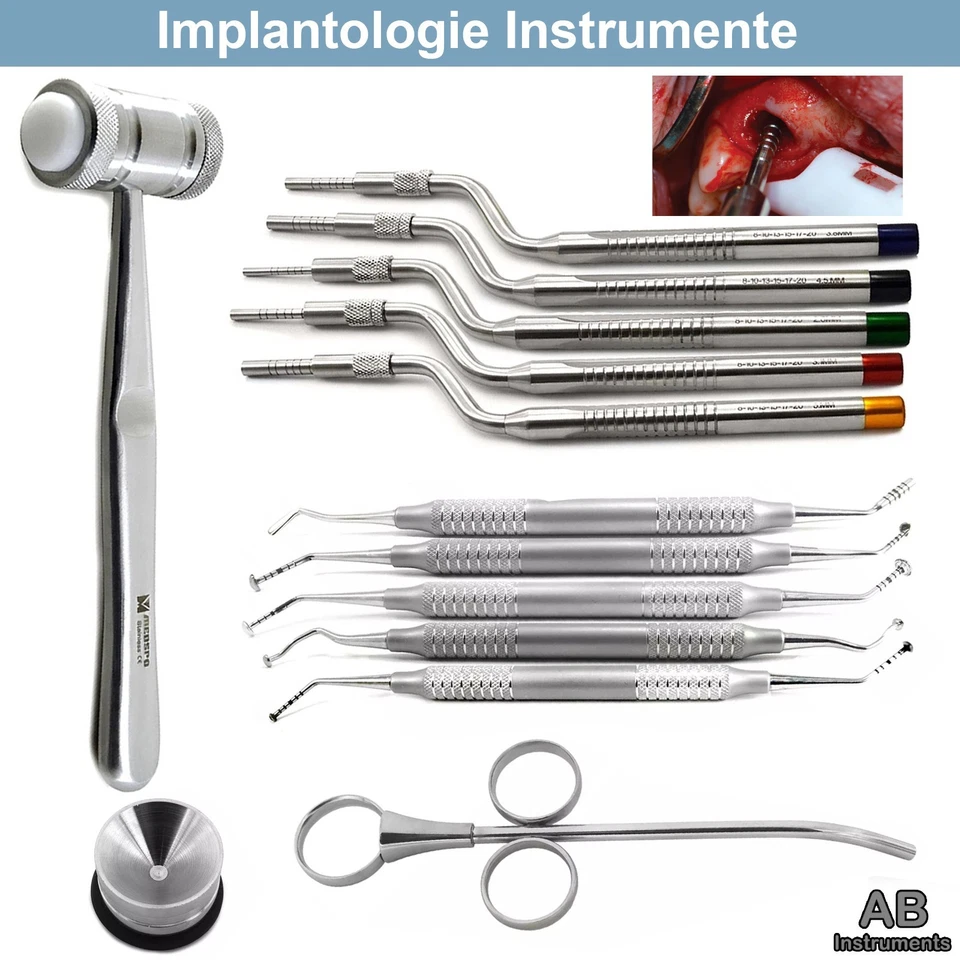 Zahnarzt Implantologie Chirurgie Osteotome Konkav Sinus Lift Elevatoren Dental - Bild 1 von 1