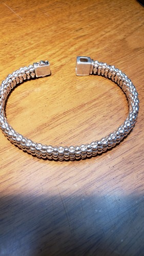 Lagos Caviar Sterling Bracelet 9mm Wide, Caviar Beads Excellent Condition 1.59oz - Picture 3 of 4