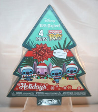Funko Pop Disney Holiday: Christmas Lilo and Stitch Pocket (4-Pack) New/Sealed