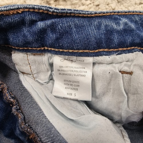 Jelly Jeans Damen Jeans Bootcut Stretch Whiskered Cowgirl Y2K Größe 5 27x32 - Bild 6 von 11