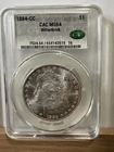 1884-CC Morgan Dollar CAC MS64 WitterBrick Carson City Silver Dollar