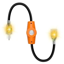 1PC 120V 15A Temperature Controlled Extension Cord, Heat Cable Controller, Therm