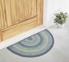 Farmhouse 19.5"x36" Accent Rug Blue Jolie Textured Jute Floor Decor VHC Brands