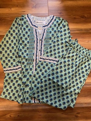 ELLA SIMONE COTTON PJ VERMONT COUNTRY STORE WOMEN'S SIZE Large LN