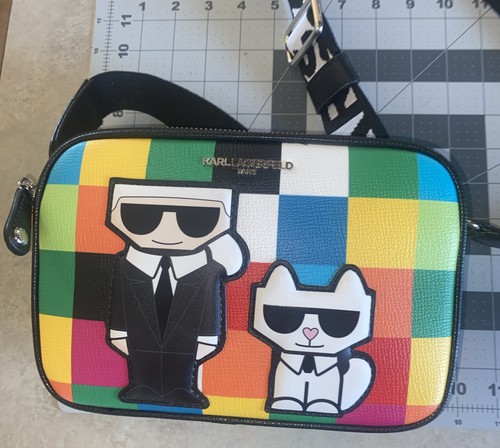 Karl Lagerfeld Paris Maybelle Multicolor Crossbody Camera Bag Handtasche