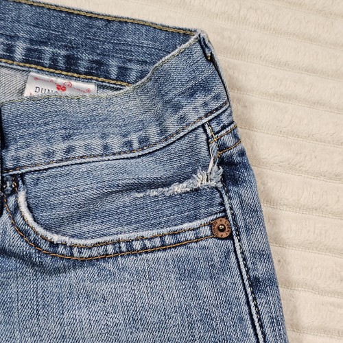 Lucky Brand Dungarees Jeans Womens 24 Blue Denim Flare leg Low Rise lil Maggie - Picture 7 of 14