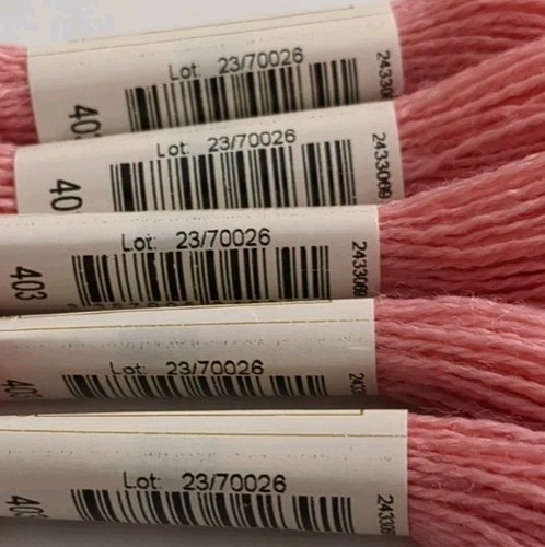 5 Pack DMC Eco Vita 100% Organic Wool Thread 403 - 16m/17.5 yd Lotus Cochineal - Picture 2 of 8