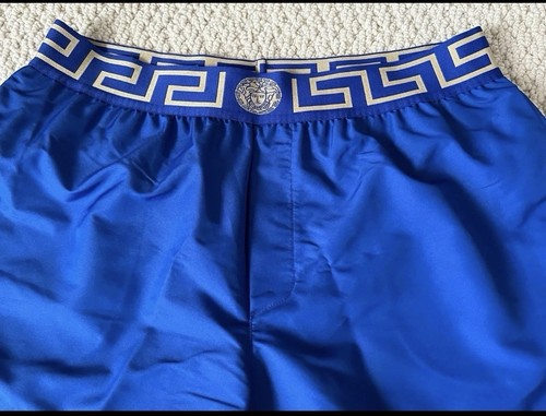 Neu mit Etikett Versace Greca Border Medusa Barocco blau Badeshorts Badeanzug 5 M 450 $ - Bild 7 von 23