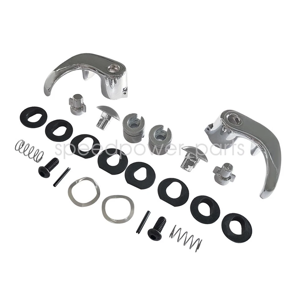 Locking Vent Window Handle Chrome Pair Set for Chevy GMC Blazer Jimmy Suburban Foto 3 de 4