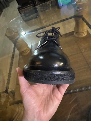 AllSaints Shoes Mens Size 45 Black Escher Derby Leather Dress Chunky Sole MO14FB - Picture 5 of 20