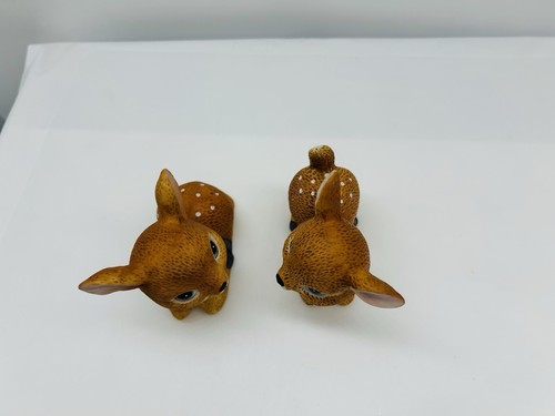Vintage Pair Homco Baby Deer Fawns Playful Ceramic Figurines #1473 - Picture 5 of 11