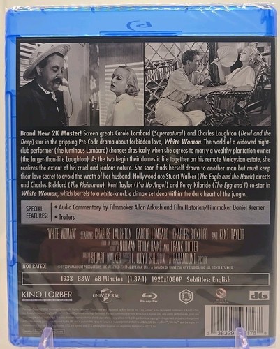 White Woman (Blu-ray, 1933) Kino Lorber Pre-Code Charles Laughton Carole Lombard - Foto 4 di 8