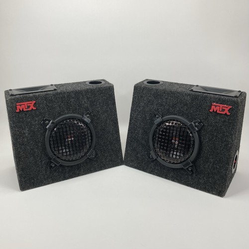 MTX Road Thunder 6" Subwoofers In Boxes With Tweeter Cones Old School Originals - Picture 17 of 17