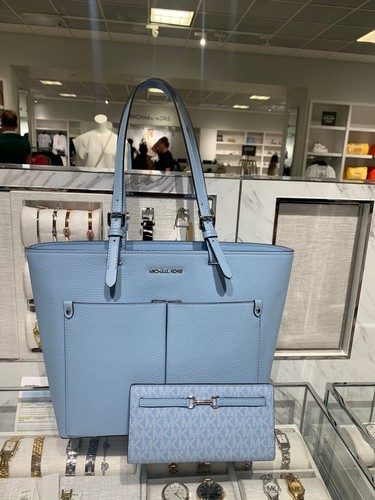 Michael Kors mittelgroße modische Damenhandtasche Handtasche Beuteltasche Schultertasche + flache Geldbörse - Bild 2 von 15
