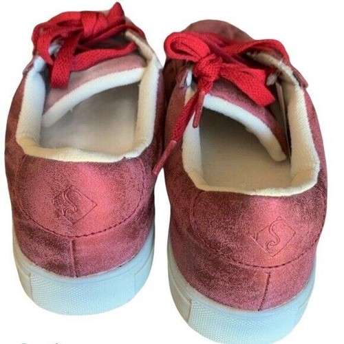 Secret Celebrity Felicity Pearlized Sneaker Gr. 7,5 rot Rubi Halbschuhe Schnürschuhe - Bild 3 von 10