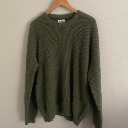 L.L. Bean Herren Pullover grün 100% Kaschmir Größe XL - Bild 2 von 9