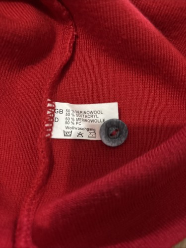 Damen Strickjacke 44 Anteil Merinowolle Rot Top Zustand - Bild 4 von 4