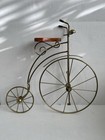 Vintage Wall Decor Metal Bicycle Wooden Seat 21”x 20”