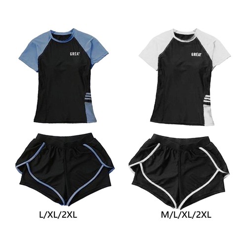 Damen Badeanzug mit kurzen Ärmeln, Bikini, Tankini Oberteile, Schwimmanzüge, - Bild 1 von 15