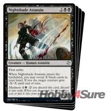 Nightshade Assassin X4 M/NM Magic: The Gathering MTG Time Spiral Remastered