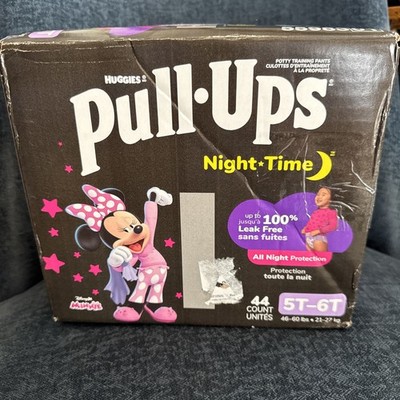 Huggies Pull-Ups Night Time Minnie 5T-6T 44ct Girls Potty Pants